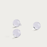 Glass Ornaments 'Transparent' 40 mm – Set of 3