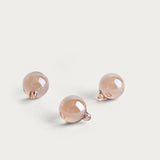 Glass Ornaments 'Gold Champagne' 40 mm – Set of 3