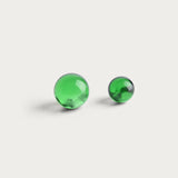 Glass Ornaments 'Emerald' 40 mm – Set of 3