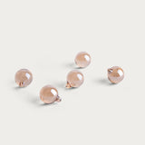 Glass Ornaments 'Gold Champagne' 30 mm - Set of 5