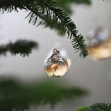 Glass Ornaments 'Gold Champagne' 30 mm - Set of 5