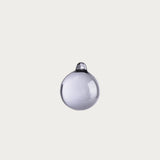 Glass Ornaments 'Smoke Grey' 40 mm – Set of 3