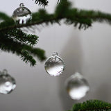 Glass Ornaments 'Transparent' 40 mm – Set of 3