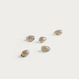 Glass drop 'Black Diamond' Set of 5