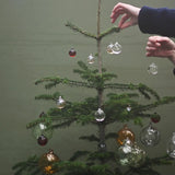 Glass Ornaments 'Gold Champagne' 40 mm – Set of 3