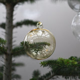 Glass Baubles 'Honey' 80 mm – Set of 4
