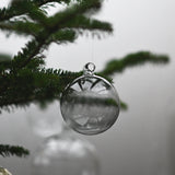 Glass Baubles 'Smoke Grey' 80 mm – Set of 4