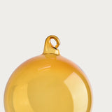 Glass Baubles 'Amber' 80 mm – Set of 4