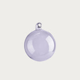 Glass Baubles 'Smoke Grey' 80 mm – Set of 4
