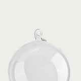 Glass Baubles 'Transparent' 80 mm – Set of 4