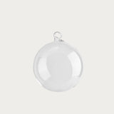 Glass Baubles 'Transparent' 80 mm – Set of 4