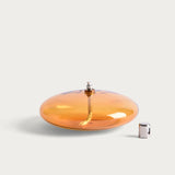Glass oil lamp 'Ellipse Light Amber' M