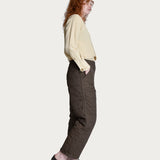 Gardenwear Pants 'Fjura' quilted mud brown