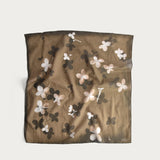 Garden Scarf 'Hydrangea' brown/black