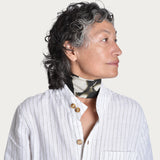 Garden Scarf 'Wild Clematis' black/cream