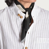 Garden Scarf 'Wild Clematis' black/cream