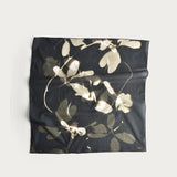 Garden Scarf 'Wild Clematis' black/cream