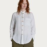 Gardenwear Shirt 'Lark' stripe white/green
