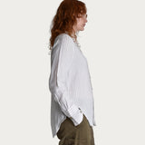 Gardenwear Shirt 'Lark' stripe white/green