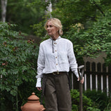 Gardenwear Shirt 'Lark' stripe white/green