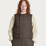 Gardenwear Vest 'Tuva' quilted mud brown