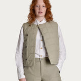 Gardenwear Vest 'Tuva' quilted sage green