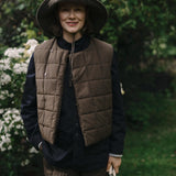 Gardenwear Vest 'Tuva' quilted mud brown