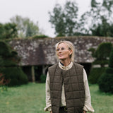 Gardenwear Vest 'Tuva' quilted mud brown